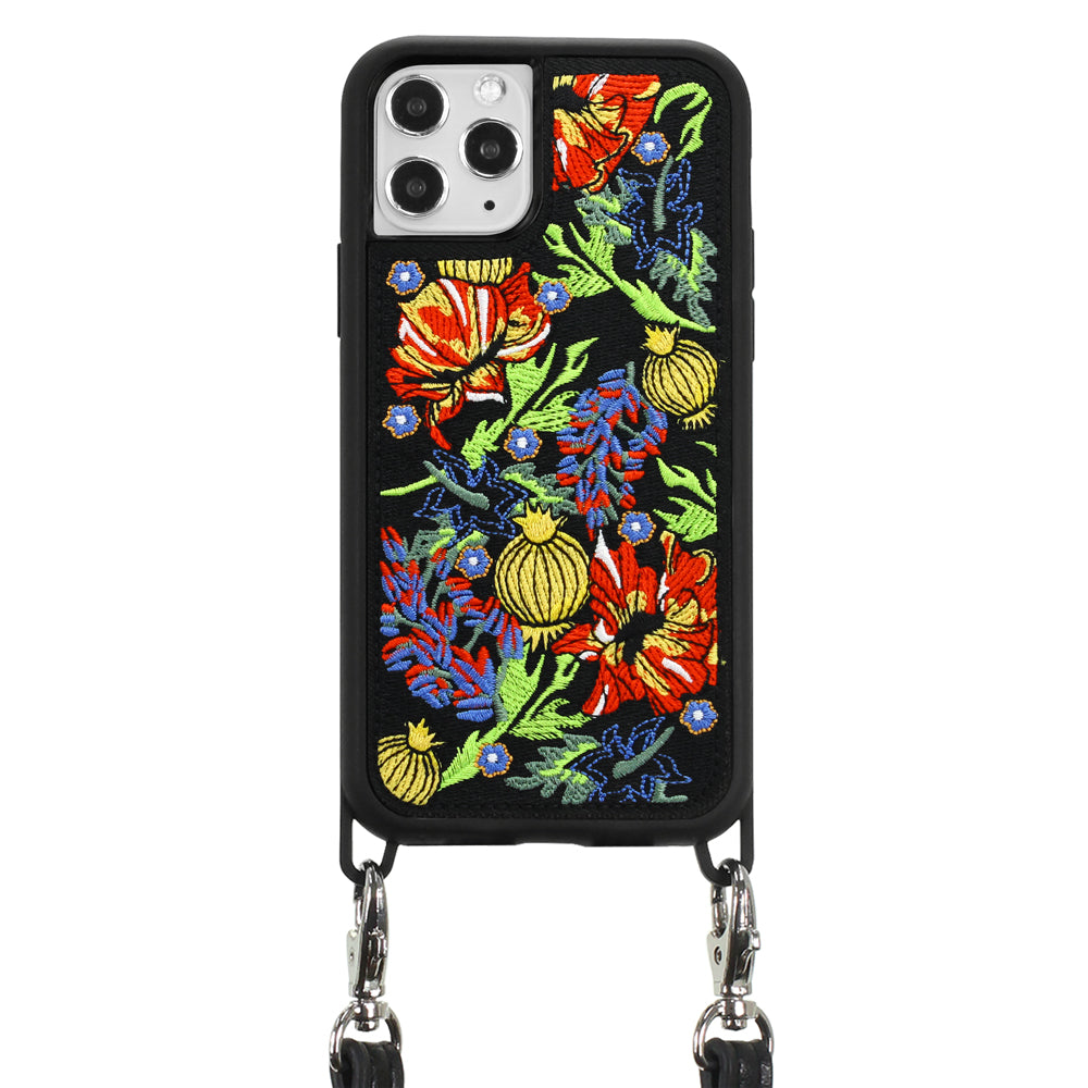 Harvest Embroidered Case with Strap
