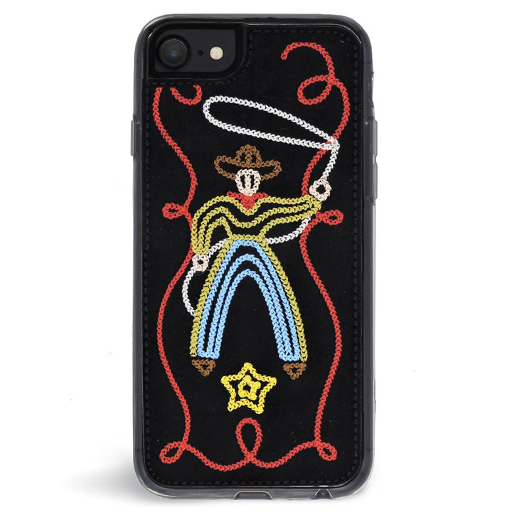 Cowboy Embroidered Case