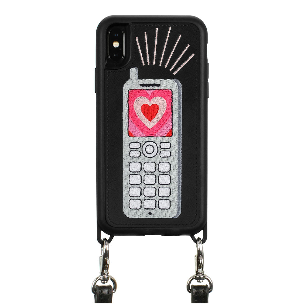 Feature Phone Embroidered Case with Strap