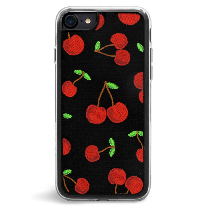 Cherry Embroidered Case