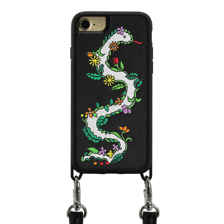 Garden Embroidered Case with Strap