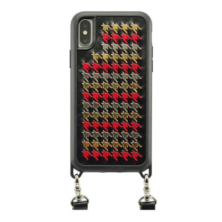 Houndstooth Premium Case with Strap