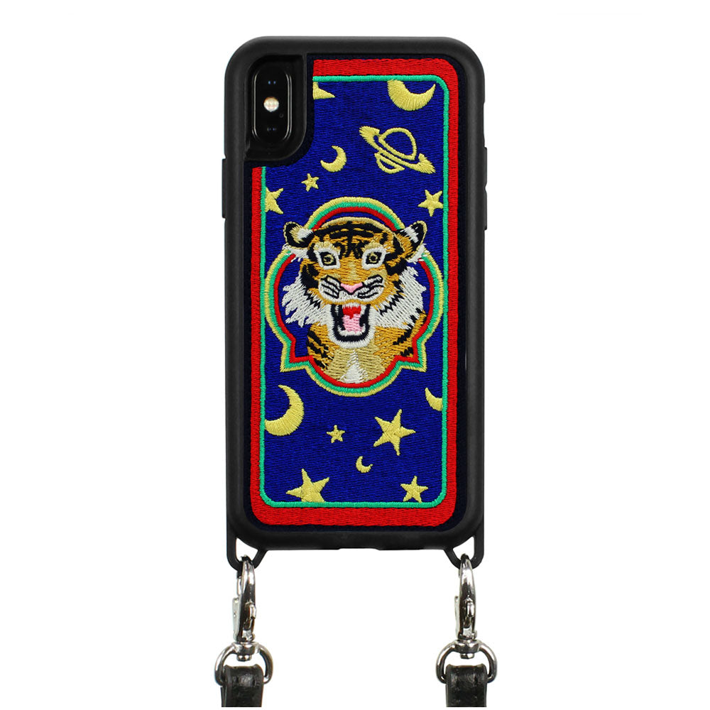 Howling Embroidered Case with Strap