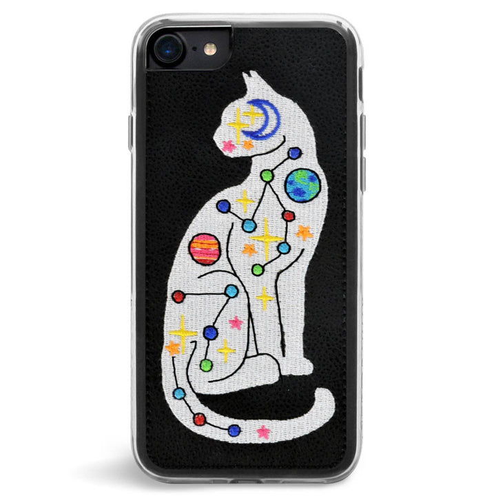 Cosmic Cat Embroidered Case