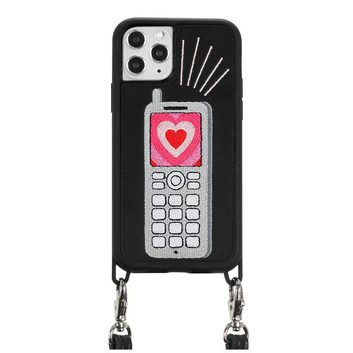 Feature Phone Embroidered Case with Strap