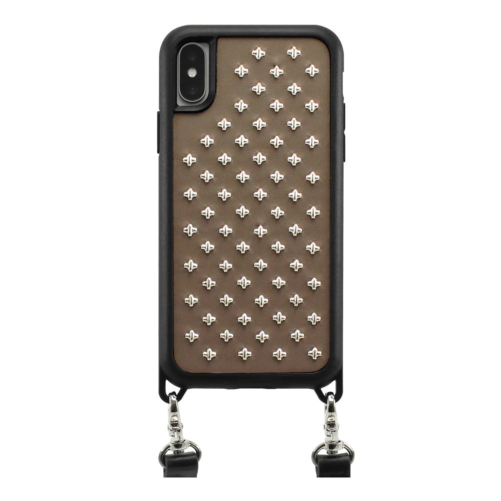 Taupe Cross Premium Case with Strap